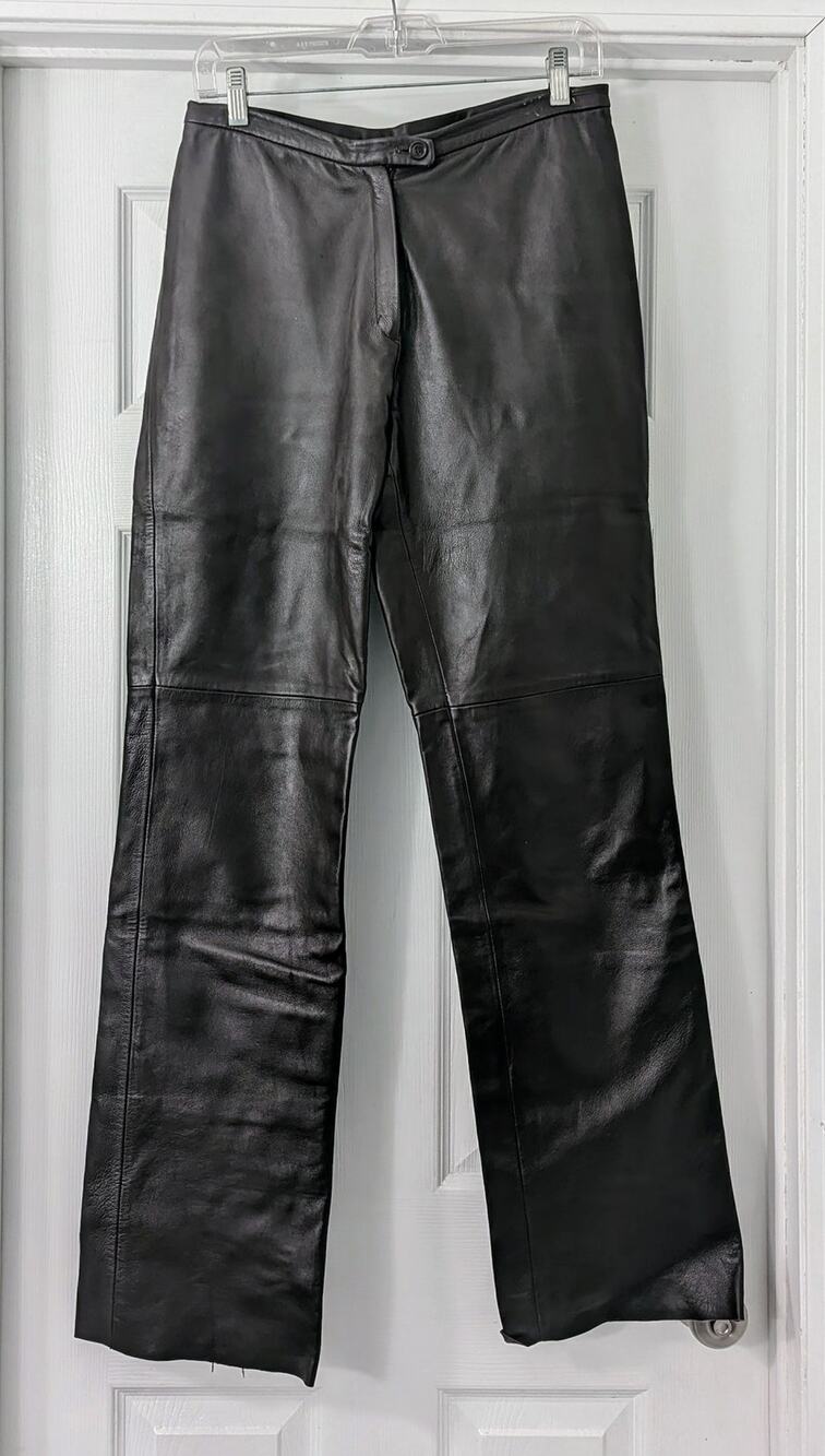 Genuine Leather Brown Pants